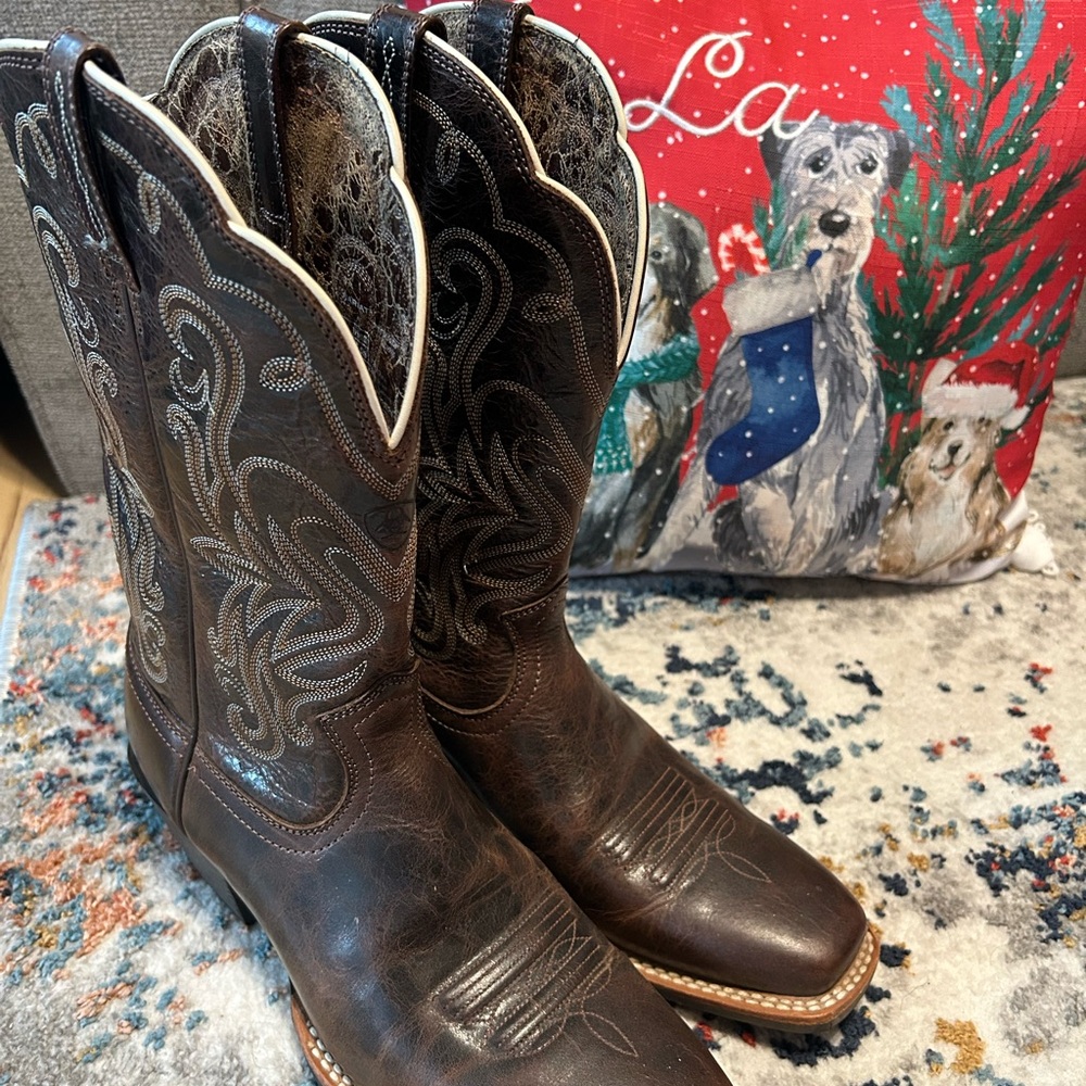 Ariat ATS Brown Western Cowboy Boots SOLD